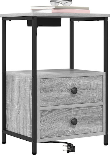 Комоди Дървени Grey Sonoma 2бр 40x31x60см