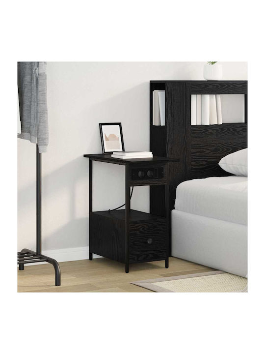 Nachttisch Black oak 60x30x61cm