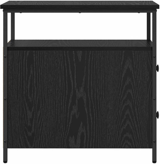 Nachttisch Metall Black oak 30x60x60cm