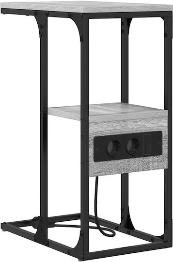 Κομοδίνο Ξύλινο Γκρι Sonoma 41.5x26x60.5cm