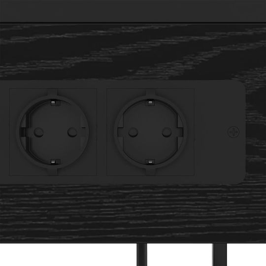 Nachttisch Black oak 40x27x76cm