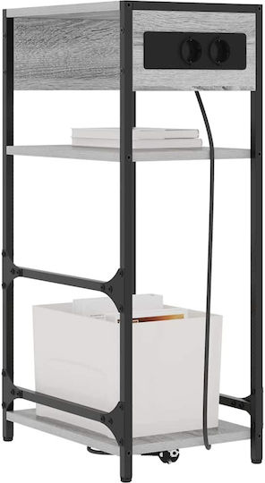 Noptieră Grey Sonoma 40x27x76cm