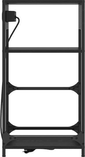 Nachttisch Black oak 40x27x76cm