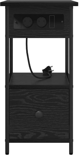 Комод Дървен Black oak 60x30x61см