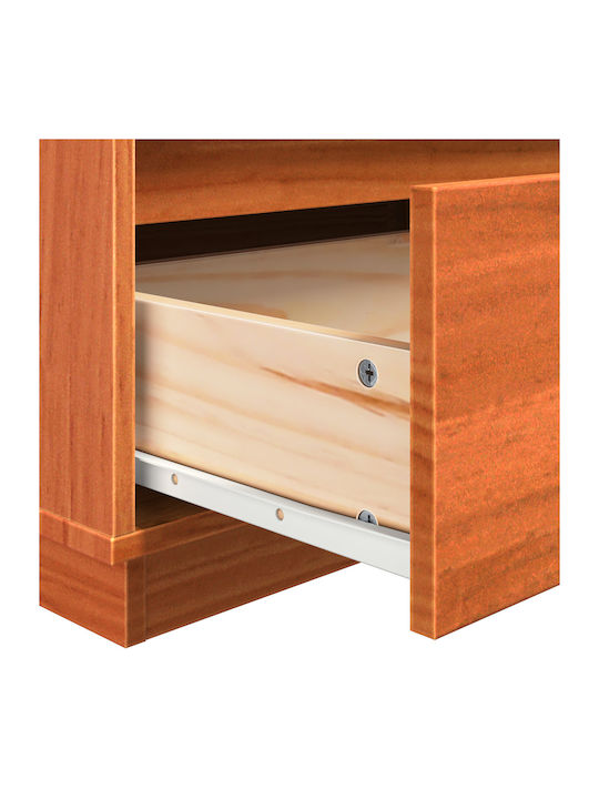 Bedside Table Made of Solid Wood Solid Pine Wood 60x34x51cm