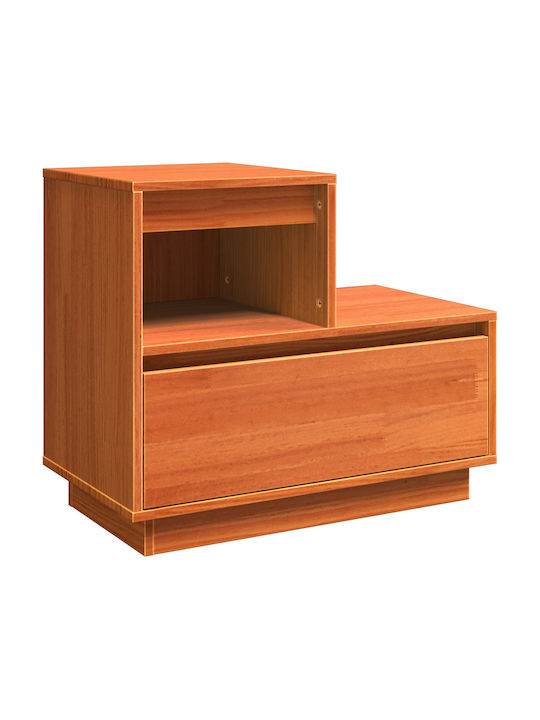 Bedside Table Made of Solid Wood Solid Pine Wood 60x34x51cm