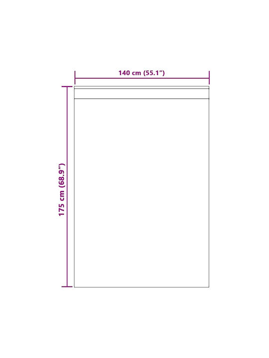 vidaXL Set of Window Curtains with Tunnel Gray 140x175cm