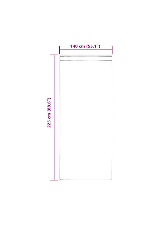 vidaXL Set Curtains With Pencil Pleat Beige 140x225cm