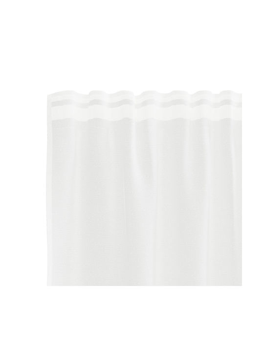 vidaXL White Window Curtain with Pencil Pleat 600x280cm