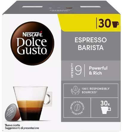 Nescafe Κάψουλες Espresso Barista Συμβατές με Μηχανή Dolce Gusto 30caps