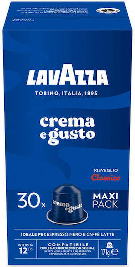 Lavazza Κάψουλες Espresso Crema E Gusto Συμβατές με Μηχανή Nespresso 30caps