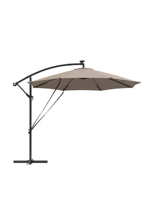 Umbrelă Suspendată Din Aluminiu Maro 2.94x2.94xÎnălțime 2.48m