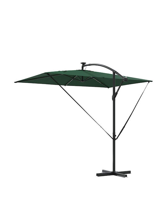 Umbrelă Suspendată Metalică Verde 2.94x2xÎnălțime2.54m