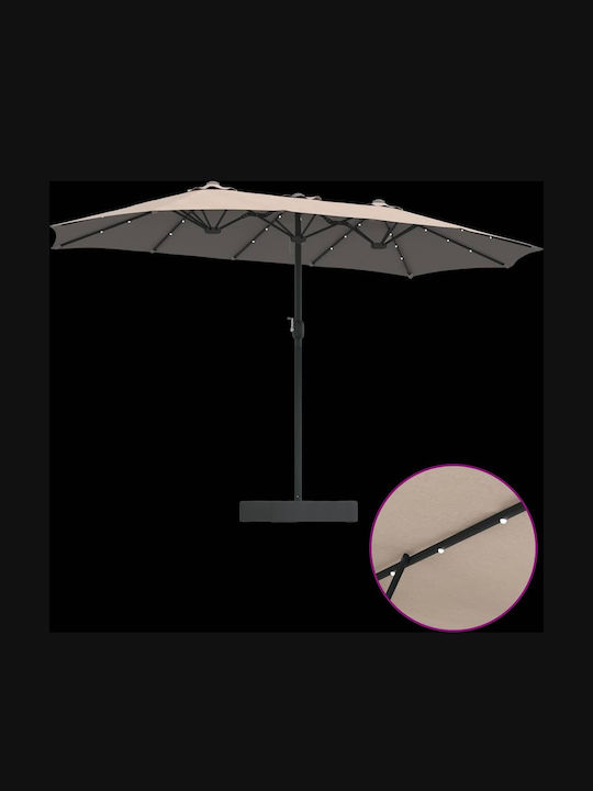 Umbrelă Din Aluminiu Maro 3.85x2.09xÎnălțime 2.44m