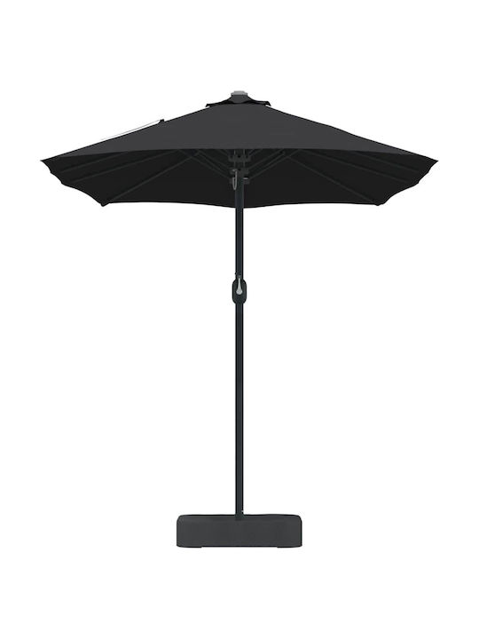 Umbrelă Din Aluminiu Neagră 3.85x2.09xÎnălțime 2.44m