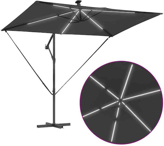 Ομπρέλα Κρεμαστή Μεταλλική Γκρι 2.94x2xΥ2.54m