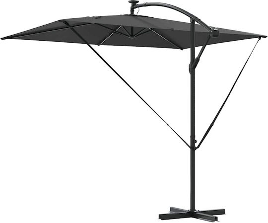 Ομπρέλα Κρεμαστή Μεταλλική Γκρι 2.94x2xΥ2.54m