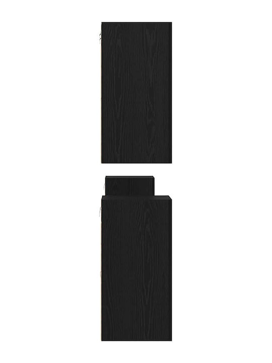 Wohnzimmer TV-Einheit Black Oak L60xB30xH30.5cm