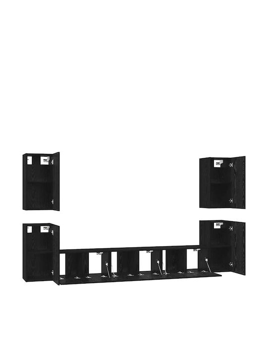 Wohnzimmer TV-Einheit Black Oak L60xB30xH30.5cm