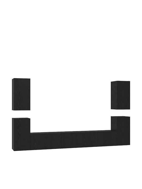 Wohnzimmer TV-Einheit Black Oak L60xB30xH30.5cm