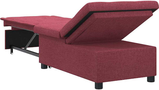 Armchair Bed Red 191x67x82cm