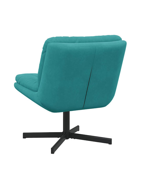Drehbarer Samt-Türkis Sessel 63x75x76cm