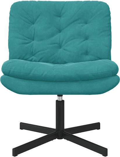 Drehbarer Samt-Türkis Sessel 63x75x76cm