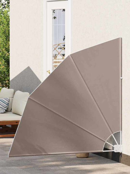 vidaXL Garden Sideway Sunshade Roller Brown 1.4x1.4cm