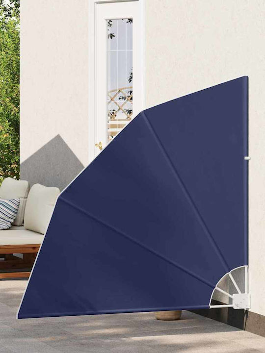 vidaXL Garden Sideway Sunshade Roller Navy Blue 1.4x1.4cm