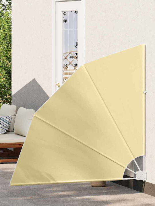 vidaXL Garden Sideway Sunshade Roller Beige 1.4x1.4cm