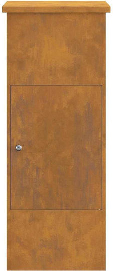 Dulap Suspendat Rusty pentru Sufragerie, din Metal, Negru Rusty 44,5x29x110,5cm