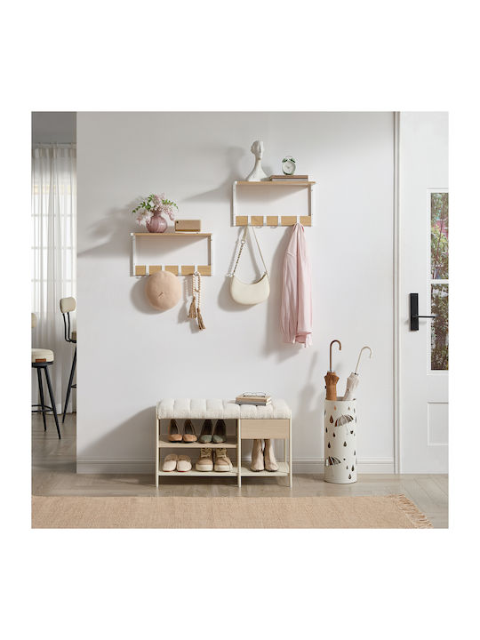 Raft Perete Oak White 50x24.2x26.5cm