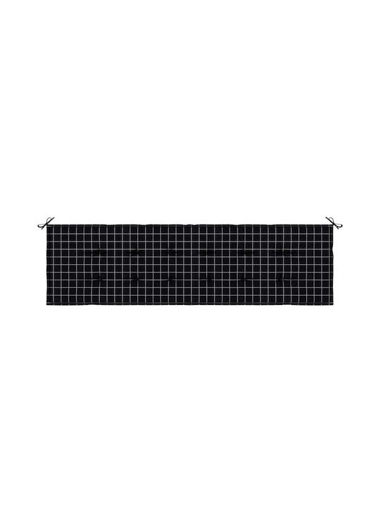 vidaXL Garden Bench Cushion Checkered Pattern 50x180cm