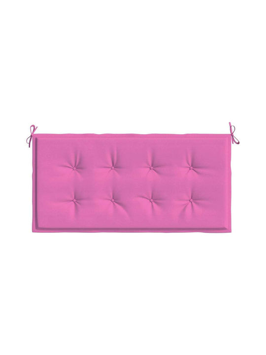 vidaXL Wasserdichtes Gartenstuhlkissen für Sitzbank Rosa 50x120cm
