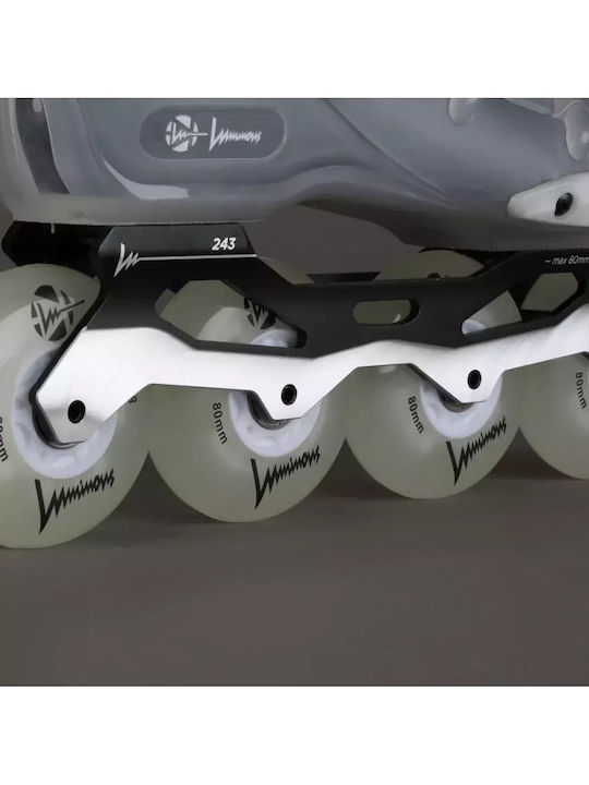 Inline Skates Ray 80 Clear LUSK-RAY80-CL Inline Rollers Γκρι Ενηλίκων