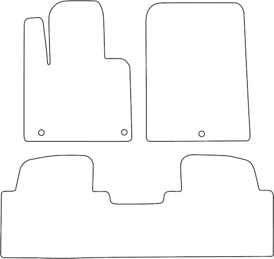 Set Covorașe Auto Velur Compatibile Hyundai Santa Fe Iii Fl 2015-2018 5 Locuri Margine Albastră