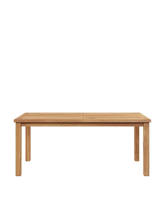 Garden Table for Outdoor Sitting Area from Teak Brown 110x55x45cm