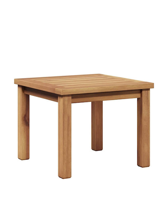Sitting Room Table for Small Outdoor Spaces from Teak Brown 45x45x36cm