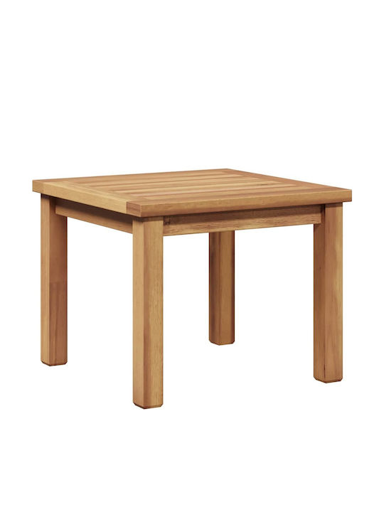 Sitting Room Table for Small Outdoor Spaces from Teak Brown 45x45x36cm