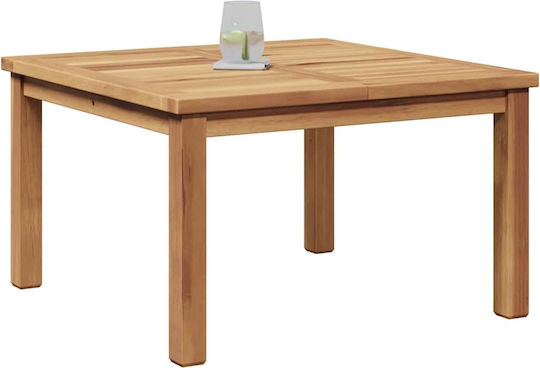 Sitting Room Table for Small Outdoor Spaces made of Teak Brown 60x60x36cm
