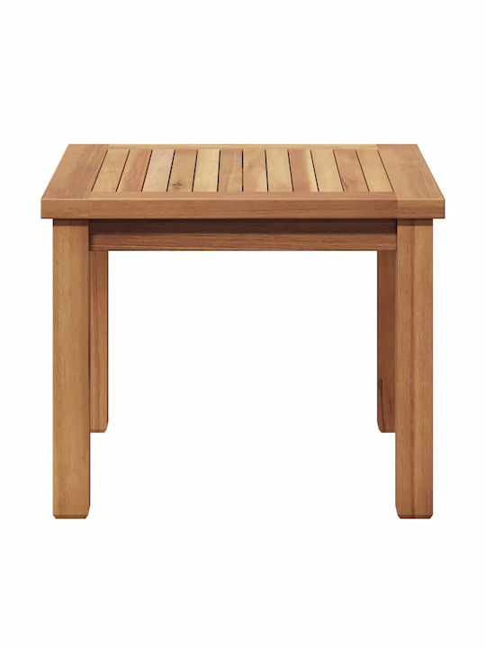 Sitting Room Table for Small Outdoor Spaces from Teak Brown 45x45x36cm