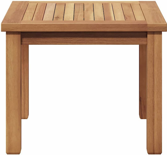 Sitting Room Table for Small Outdoor Spaces from Teak Brown 45x45x36cm