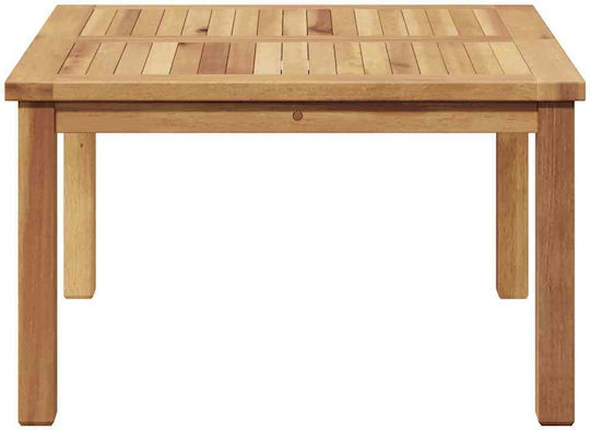 Sitting Room Table for Small Outdoor Spaces made of Teak Brown 60x60x36cm