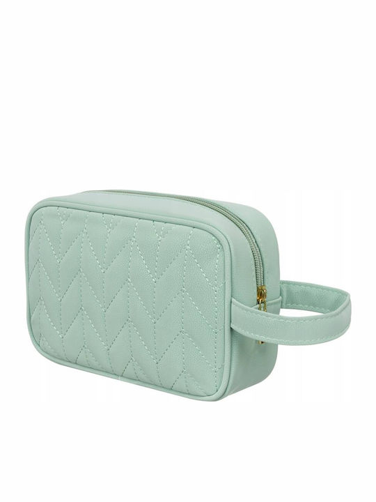 Travel Cosmetic Bag In Green Color Inner Pocket Peterson