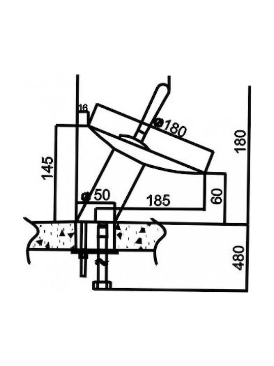 Inter Ceramic Mischung Waschtischarmatur Bronze