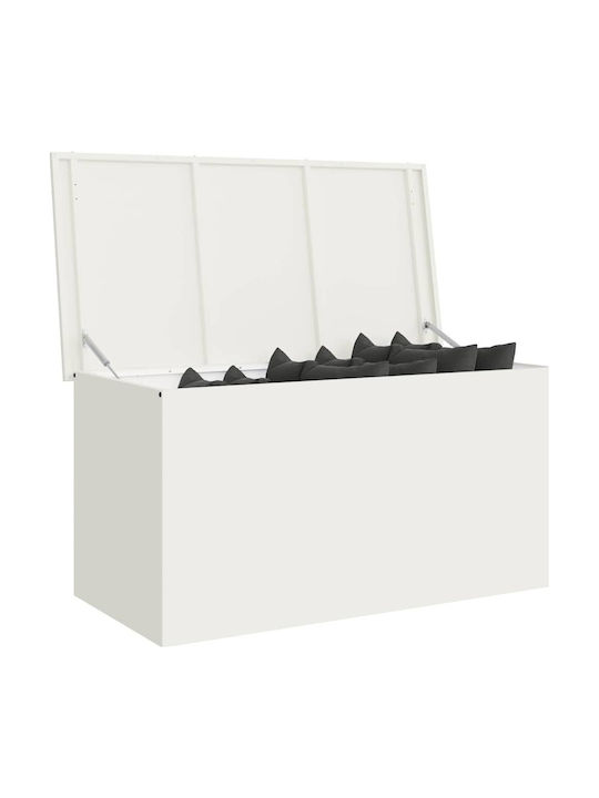 vidaXL Outdoor Storage Box White L100xW50.5xH50cm