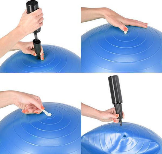 HMS YB01 Μπάλα Pilates 55cm σε Μπλε Χρώμα