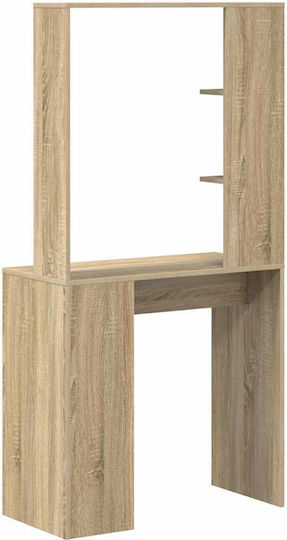 Γραφείο Υπολογιστή Ξύλινο Δρυός Sonoma 78.5x37x154.5εκ.