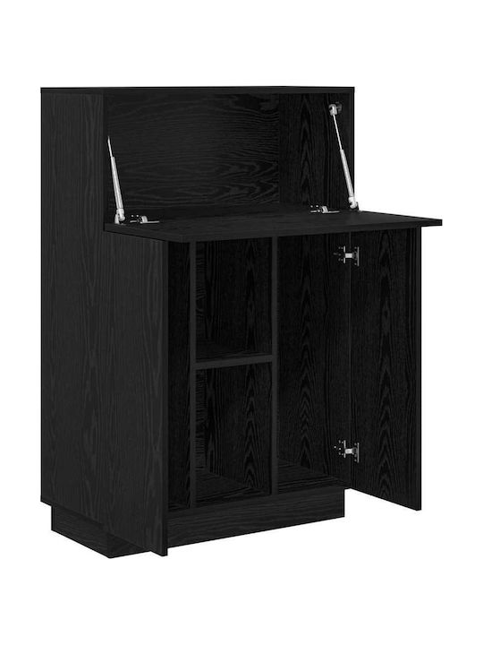 Schreibtisch Holz Schwarz 71.5x31.5x106.5cm