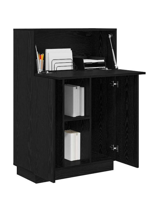 Schreibtisch Holz Schwarz 71.5x31.5x106.5cm
